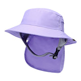 Maxbell Surf Bucket Hat with Chin Straps Fisherman for Tourism Water Sports Purple