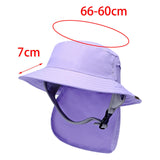 Maxbell Surf Bucket Hat with Chin Straps Fisherman for Tourism Water Sports Purple