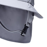 Maxbell Surf Bucket Hat with Chin Straps Fisherman for Tourism Water Sports Gray