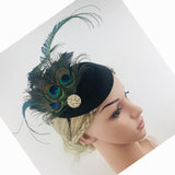 Maxbell Elegant Feather Fascinators Hat Derby Hat Decoration Headwear Tea Party