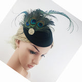 Maxbell Elegant Feather Fascinators Hat Derby Hat Decoration Headwear Tea Party