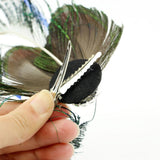 Maxbell Bird Feather Shaped Hair Clip Photo Props Cosplay Barrette for Party Wedding
