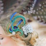 Maxbell Bird Feather Shaped Hair Clip Photo Props Cosplay Barrette for Party Wedding