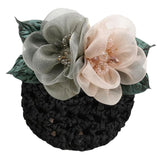 Maxbell Hair Clip Rose Brooch Hair Accessories Hairpins Bridal Women gray