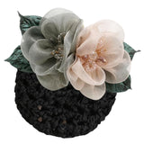 Maxbell Hair Clip Rose Brooch Hair Accessories Hairpins Bridal Women gray