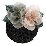 Maxbell Hair Clip Rose Brooch Hair Accessories Hairpins Bridal Women gray