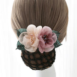 Maxbell Hair Clip Rose Brooch Hair Accessories Hairpins Bridal Women gray
