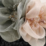 Maxbell Hair Clip Rose Brooch Hair Accessories Hairpins Bridal Women gray