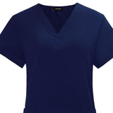 Maxbell Uniform Scrubs Set Machine Washable V Neckline for Women Small Blue