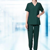 Maxbell Uniform Scrubs Set Machine Washable V Neckline for Women Small Green