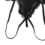 Maxbell Mens Lace thong G String Underpants Garter thong Low Rise Stretch
