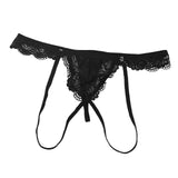 Maxbell Mens Lace thong G String Underpants Garter thong Low Rise Stretch