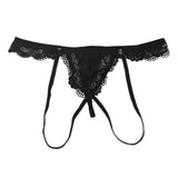 Maxbell Mens Lace thong G String Underpants Garter thong Low Rise Stretch