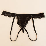 Maxbell Mens Lace thong G String Underpants Garter thong Low Rise Stretch