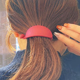 Maxbell Hair Clip Ponytail Holder Headdress Barrette Headwear for Women Wine Red
