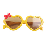 Maxbell Cool Heart Sunglasses Women Outdoor Small Ladies protection  Yellow