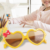 Maxbell Cool Heart Sunglasses Women Outdoor Small Ladies protection  Yellow