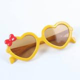 Maxbell Cool Heart Sunglasses Women Outdoor Small Ladies protection  Yellow
