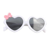 Maxbell Cool Heart Sunglasses Women Outdoor Small Ladies protection  White