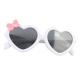 Maxbell Cool Heart Sunglasses Women Outdoor Small Ladies protection  White