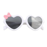 Maxbell Cool Heart Sunglasses Women Outdoor Small Ladies protection  White