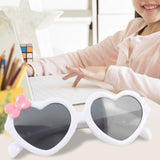Maxbell Cool Heart Sunglasses Women Outdoor Small Ladies protection  White