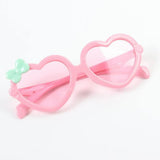 Maxbell Cool Heart Sunglasses Women Outdoor Small Ladies protection  All Pink