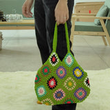 Maxbell Handwoven Women's Shoulder Bag Handbags Chic Summer Travel Beach for Purse Green