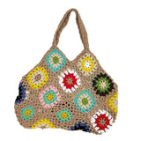 Maxbell Handwoven Women's Shoulder Bag Handbags Chic Summer Travel Beach for Purse Khaki