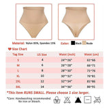 Maxbell Fashion Women Shaperwear Trimmer Tummy Control Panties for Club Daily Wear Black XXXL