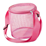 Maxbell Mesh Beach Bucket Lightweight Pouch Bucket for Picking up Shells Red