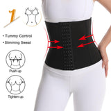 Maxbell Waist Trainer Shaper Belt Sweat Waistband Tummy Control for Adults S Black