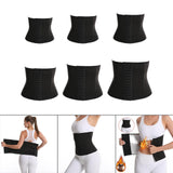 Maxbell Waist Trainer Shaper Belt Sweat Waistband Tummy Control for Adults S Black