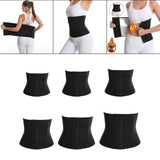 Maxbell Waist Trainer Shaper Belt Sweat Waistband Tummy Control for Adults S Black