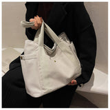 Maxbell Casual Shoulder Bag Travel Purses Tote Handbag Women School white