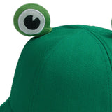 Maxbell Frog Bucket Hat Cute Party Hat Adjustable Wide Brim for Dress up girls Green