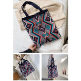 Maxbell Knitted Shoulder Bag Sling Wallet Travel Bag Tote Money Hobo Bags Blue