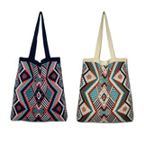 Maxbell Knitted Shoulder Bag Sling Wallet Travel Bag Tote Money Hobo Bags Blue