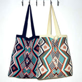 Maxbell Knitted Shoulder Bag Sling Wallet Travel Bag Tote Money Hobo Bags Blue