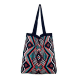 Maxbell Knitted Shoulder Bag Sling Wallet Travel Bag Tote Money Hobo Bags Blue