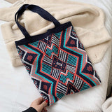 Maxbell Knitted Shoulder Bag Sling Wallet Travel Bag Tote Money Hobo Bags Blue