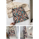 Maxbell Knitted Shoulder Bag Sling Wallet Travel Bag Tote Money Hobo Bags Apricot