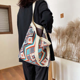 Maxbell Knitted Shoulder Bag Sling Wallet Travel Bag Tote Money Hobo Bags Apricot