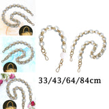 Maxbell Fashion Replacement Chain Strap for Shoulder Bag Making Accessories with Bead 33cm