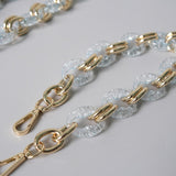Maxbell Fashion Replacement Chain Strap for Shoulder Bag Making Accessories with Bead 33cm