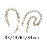 Maxbell Fashion Replacement Chain Strap for Shoulder Bag Making Accessories with Bead 33cm