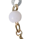 Maxbell Fashion Replacement Chain Strap for Shoulder Bag Making Accessories with Bead 43cm