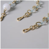 Maxbell Fashion Replacement Chain Strap for Shoulder Bag Making Accessories with Bead 64cm