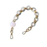 Maxbell Fashion Replacement Chain Strap for Shoulder Bag Making Accessories with Bead 84cm