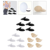 Maxbell 5Pairs Womens Bra Inserts Pads Soft Swimsuit Padding Inserts Breast Cups Black